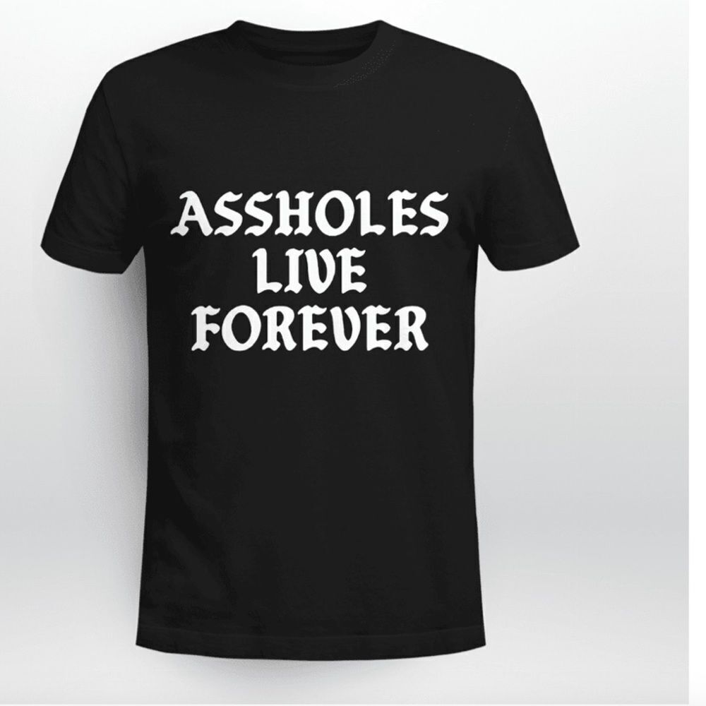 Assholes‎ Live Forever Shirt Heather Grey & Black XL